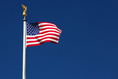 Blue country flag photo