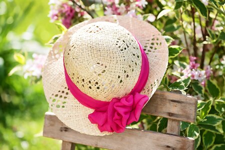 Headwear straw hat summer hat photo