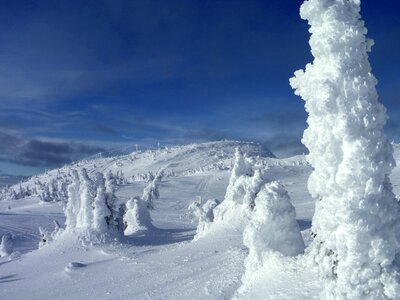 Landscape winter mountain photo