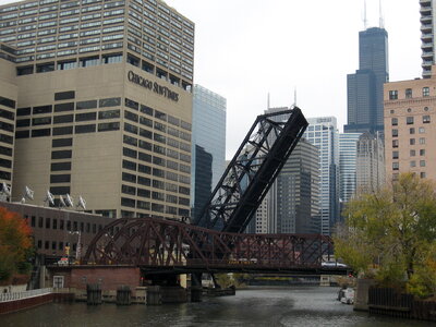 Chicago Bridges Kinzie Street photo