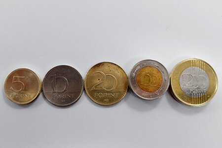 Brass coins Europe photo