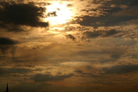 Twilight dark clouds walleye