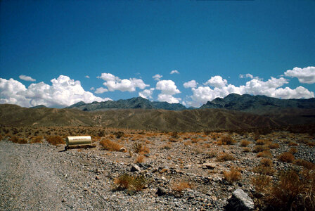 Landscape of Death Valley National Park near grapevine in Nevada photo