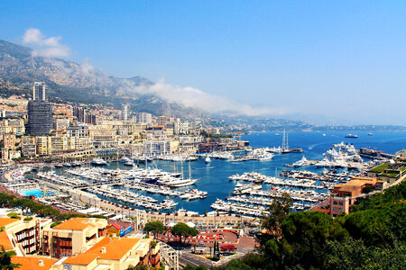 Beautiful view of the center of Monaco photo