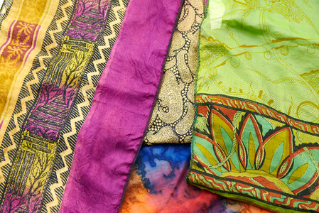 Sari Fabric Background photo