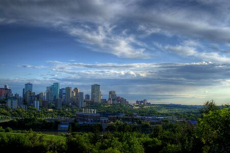 Skyscrapers in Edmonton Canada photo