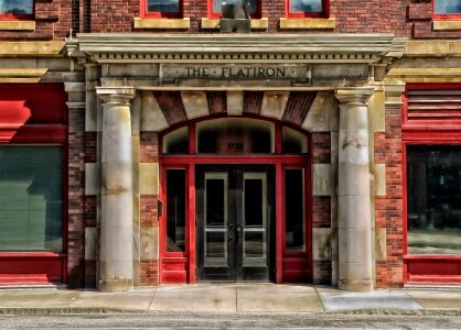 Lodging facade doors