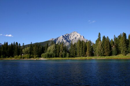 Majestic mountain lake in Canada.