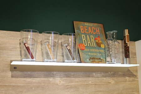 Glasses decoration spice jar