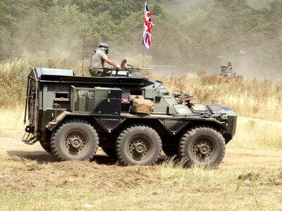 Vehicle show armed photo