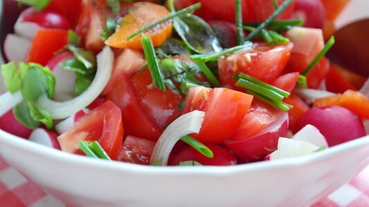 Tomato radishes healthy photo