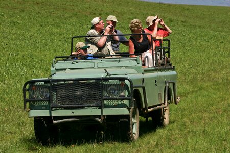 Old defender tourists photo