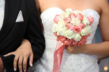 Groom bride and groom dress photo