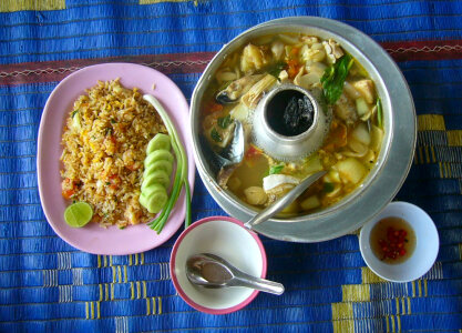 Tom yam plabuek, Thai Cuisine photo