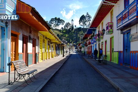 Colombia alley colors photo