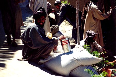 Afghanistan boiling cooking oil photo