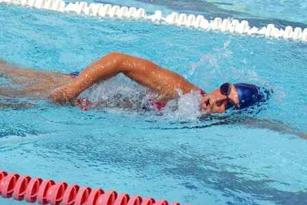 Pool goggles cap
