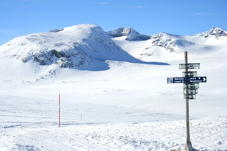 Cold swedish mountains norrland photo