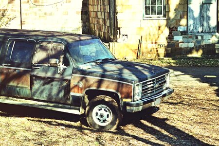 Old van chevy photo