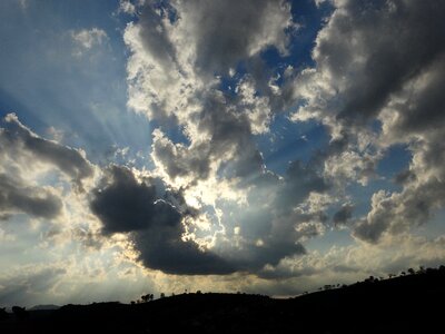 Horizon landscape explosion photo