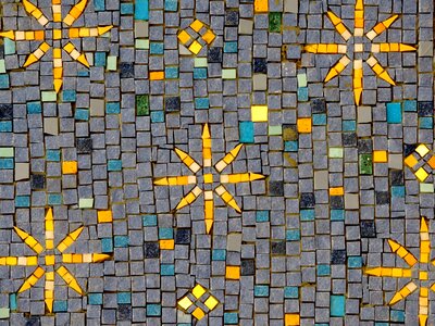 Handmade pattern mosaic