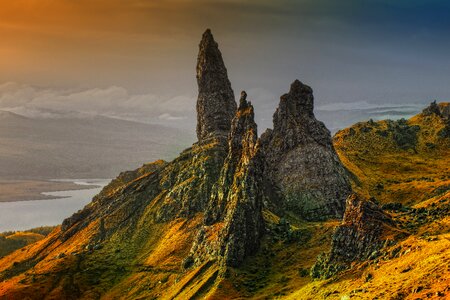 Old man of storr landscape nature