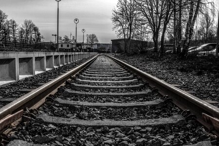 Gravel railway steel