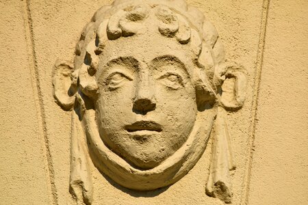 Yellowish Brown ancient sculpture
