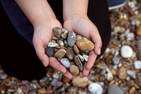 Stones in hand photo