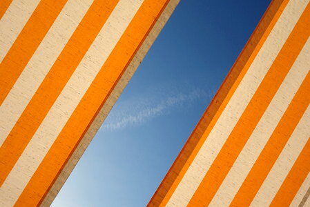 Abstract Background Fabric against Blue Sky photo