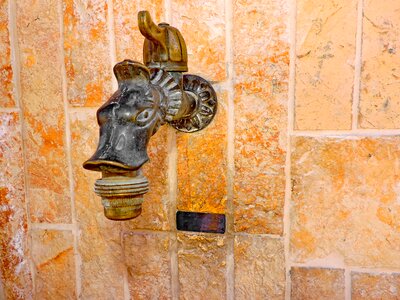 Brass Byzantine faucet photo