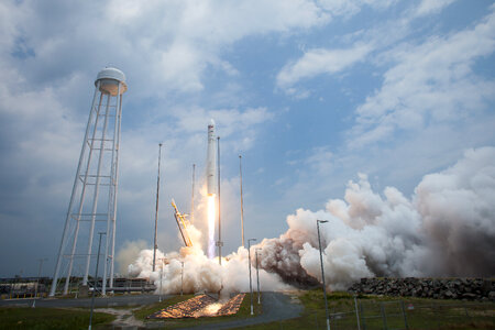Antares Rocket Launches Cargo to Space Station photo