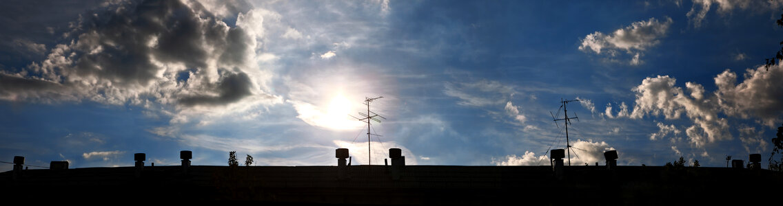 roof silhouette photo