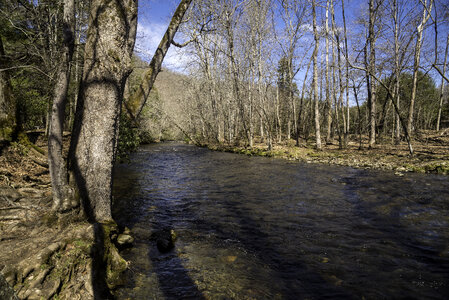 River landscape in Great Smoky Mountains National Park, North Carolina
