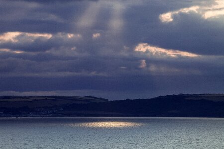 Clouds lighting dramatic photo