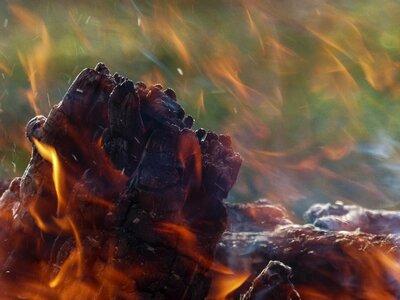 Hot burning blaze