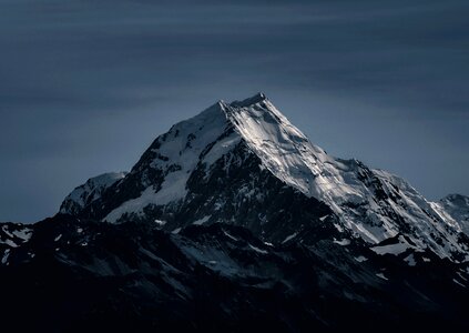 Mountain Summit at Night photo