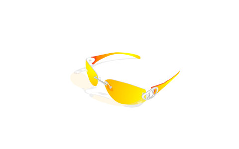 Yellow safety glasses