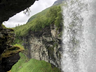 Cave landscape slope