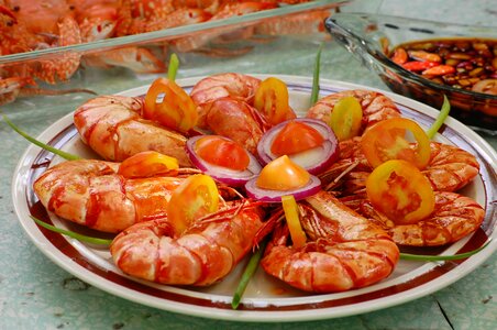 Food sea foods shrimps