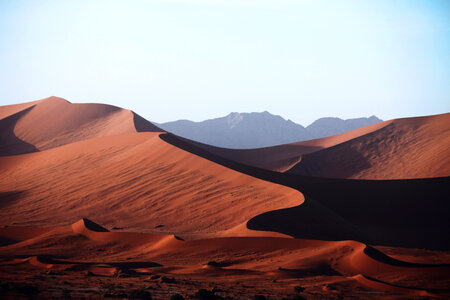 Sand Dunes in Desert photo