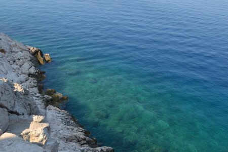 Coast adriatic sea rock photo