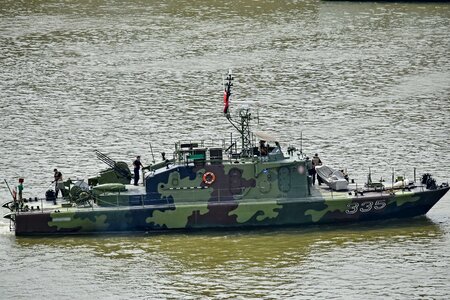 Frigate military patrol boat photo
