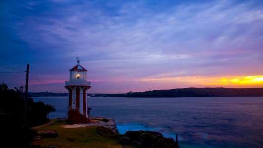 Lighthouse sunset nature