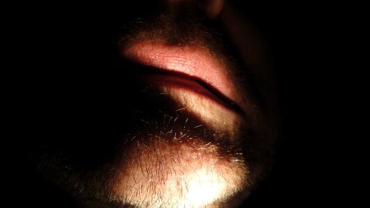 Face shadow beard photo