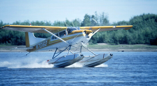 Float Plane Making a Landing photo