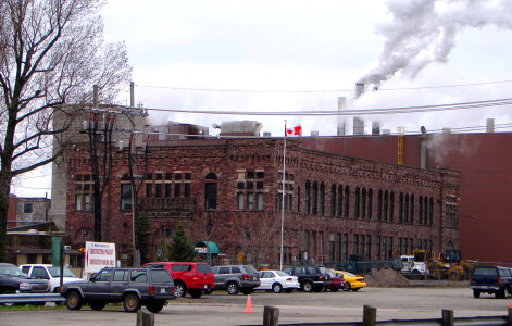 St. Mary's Paper, now closed in Sault Ste. Marie, Ontario, Canada photo