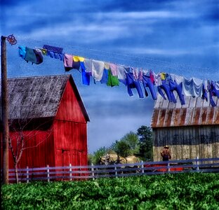 Field barn shed photo