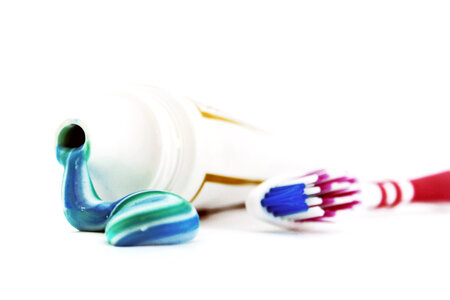 Toothbrush and toothpaste photo