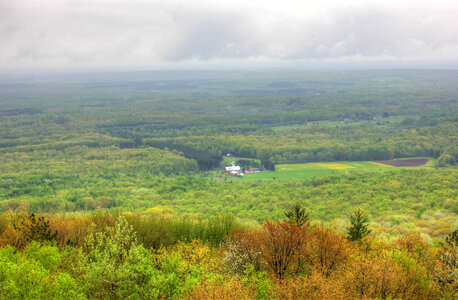 Forest and house at Rib Mountain State Park, Wisconsin